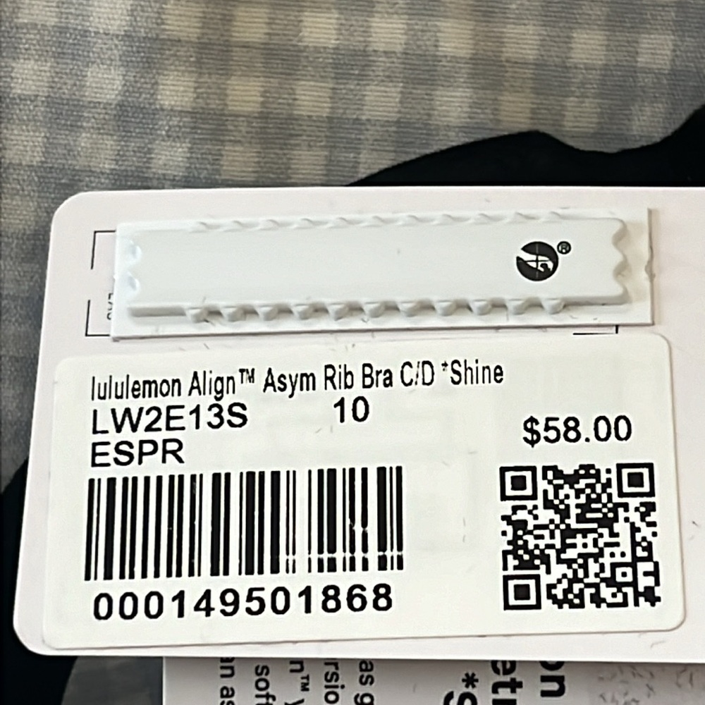 LULULEMON ALIGN ASYM RIB BRA C/D SHINE NWT - Picture 5 of 5